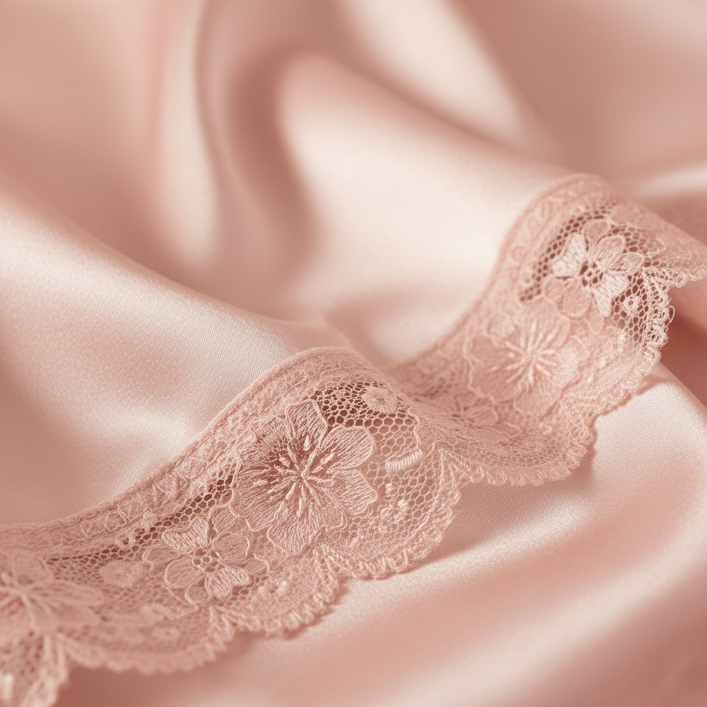 Ushvi Satin Sleep Set detail